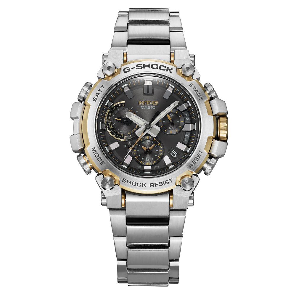 G-Shock MT-G Solar Two-Tone Men's Watch with Black Dial
