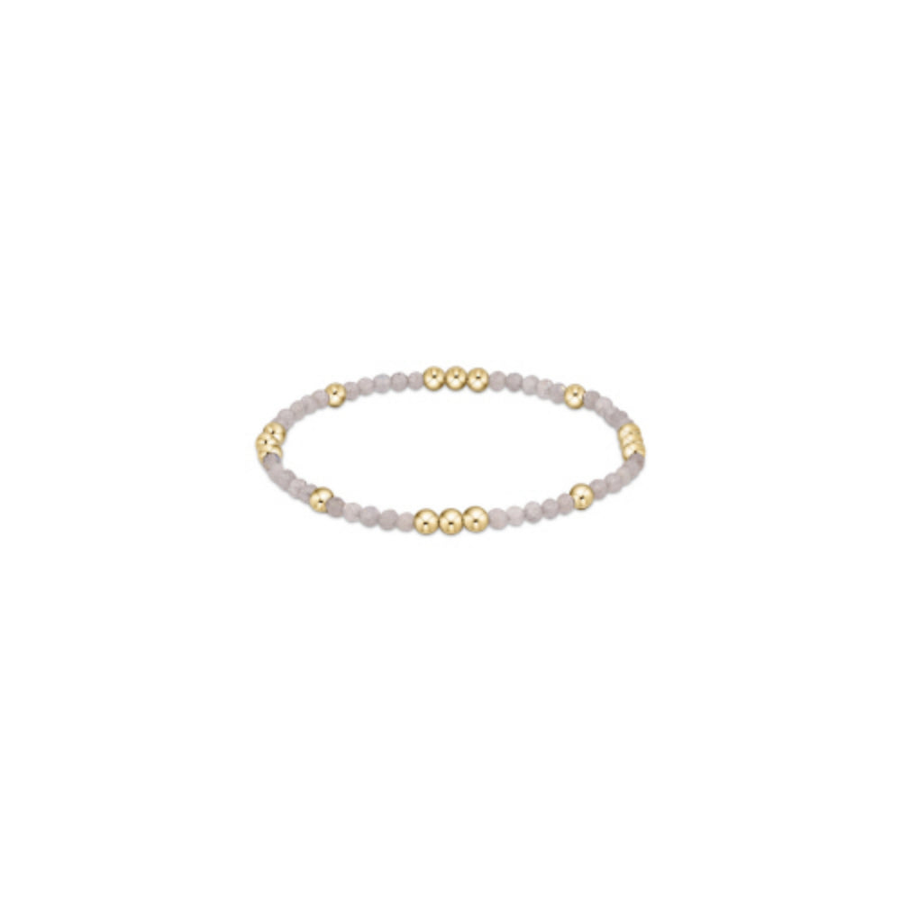 Exquisite 6.25-Inch Labradorite Gemstone Bead Bracelet - A Worthy Pattern Made with 3mm Beads from Enewton