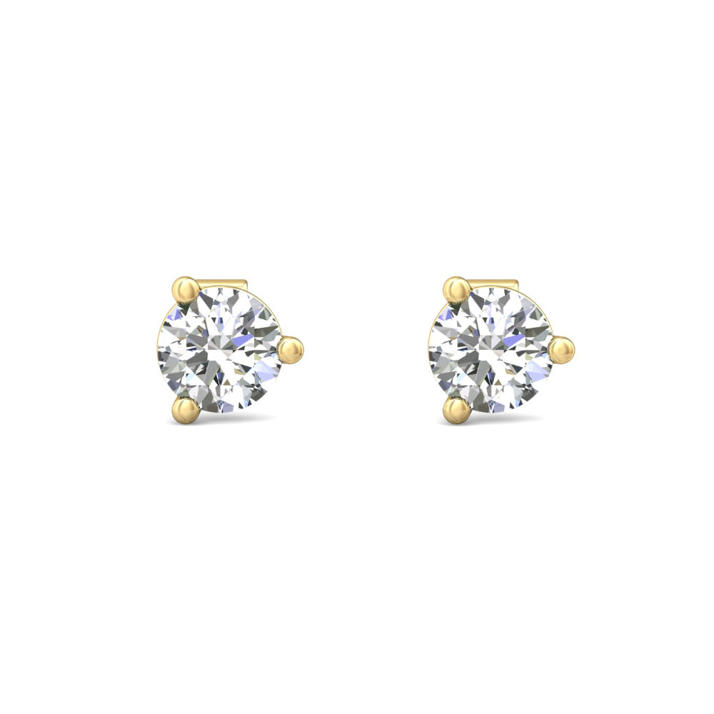 Smyth 18k Gold and Diamond Classic Stud Earrings - Exquisite Jewelry Pieces