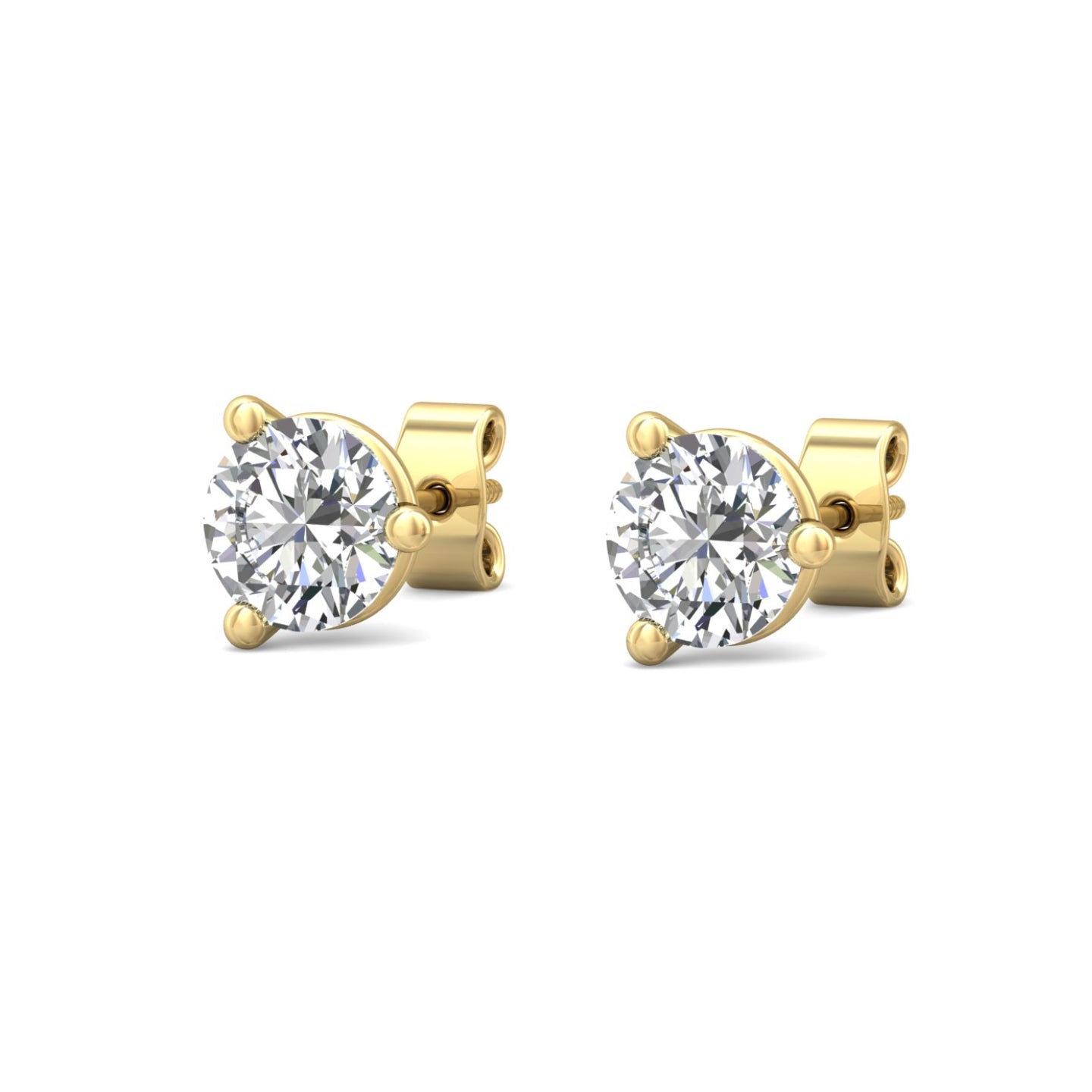 Smyth 18k Gold and Diamond Classic Stud Earrings - Exquisite Jewelry Pieces