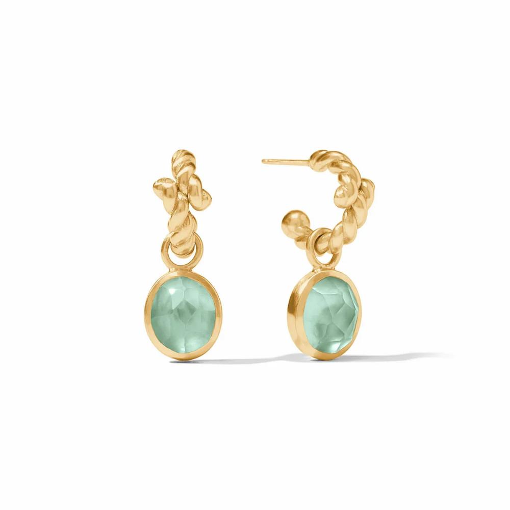 Julie Vos Nassau Style Hoop and Charm Earrings for Women