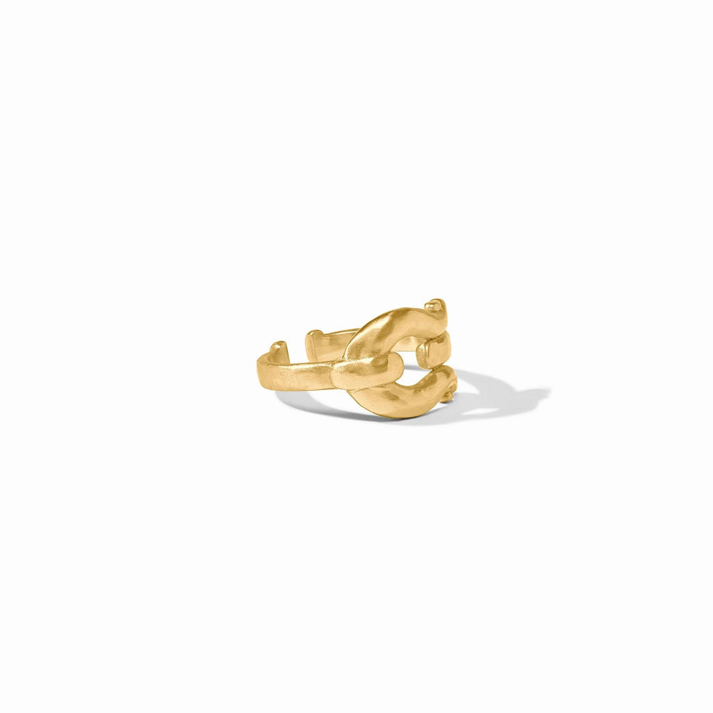 Julie Vos Saratoga Adjustable Golden Ring Inspired by Antique Bridle Hardware