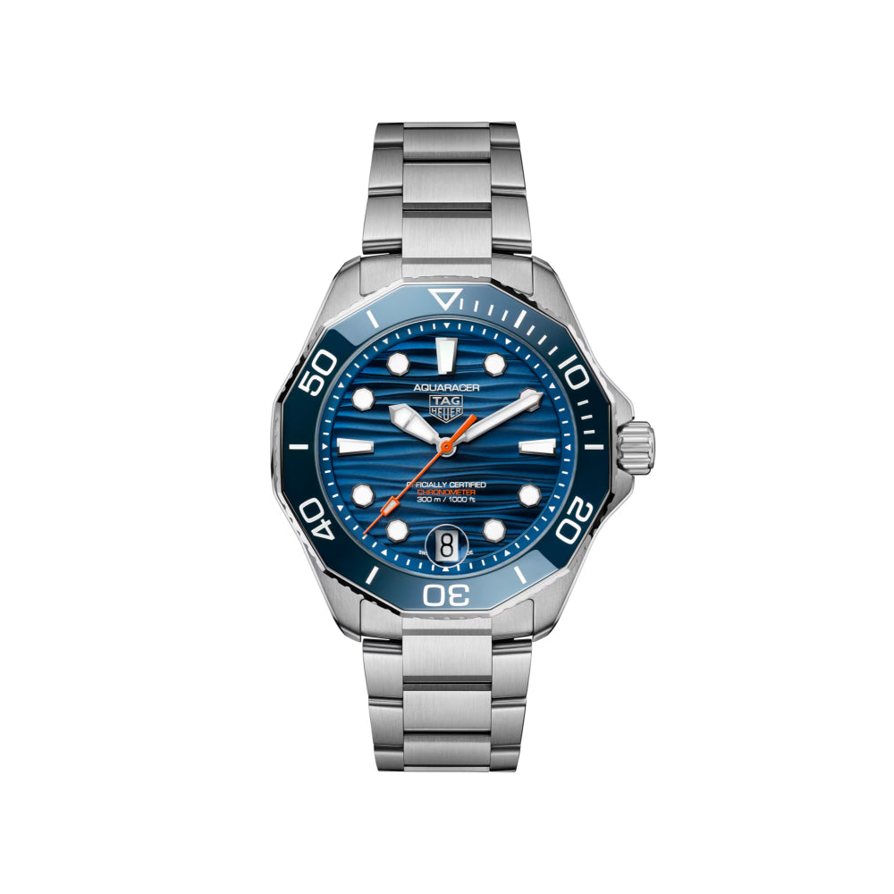 TAG Heuer 42mm Blue Dial & Bezel Aquaracer Automatic Diving Watch
