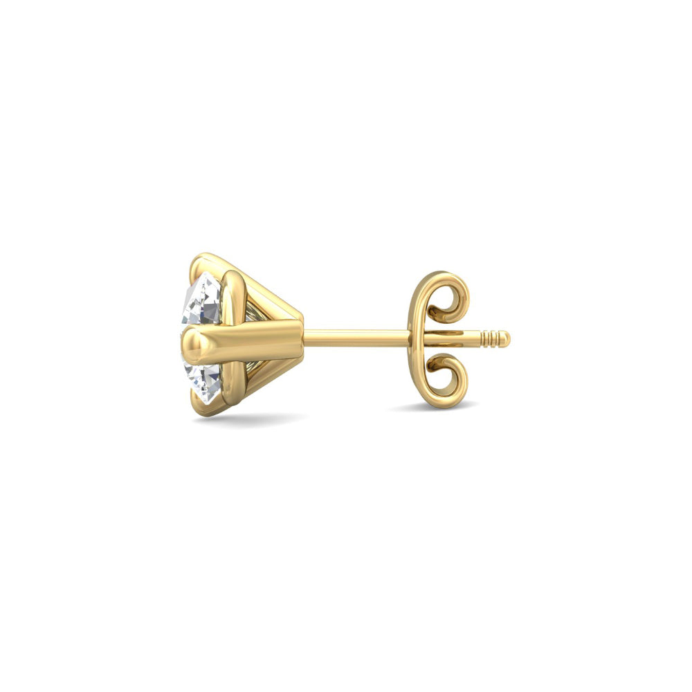 Smyth 18k Gold and Diamond Classic Stud Earrings - Exquisite Jewelry Pieces
