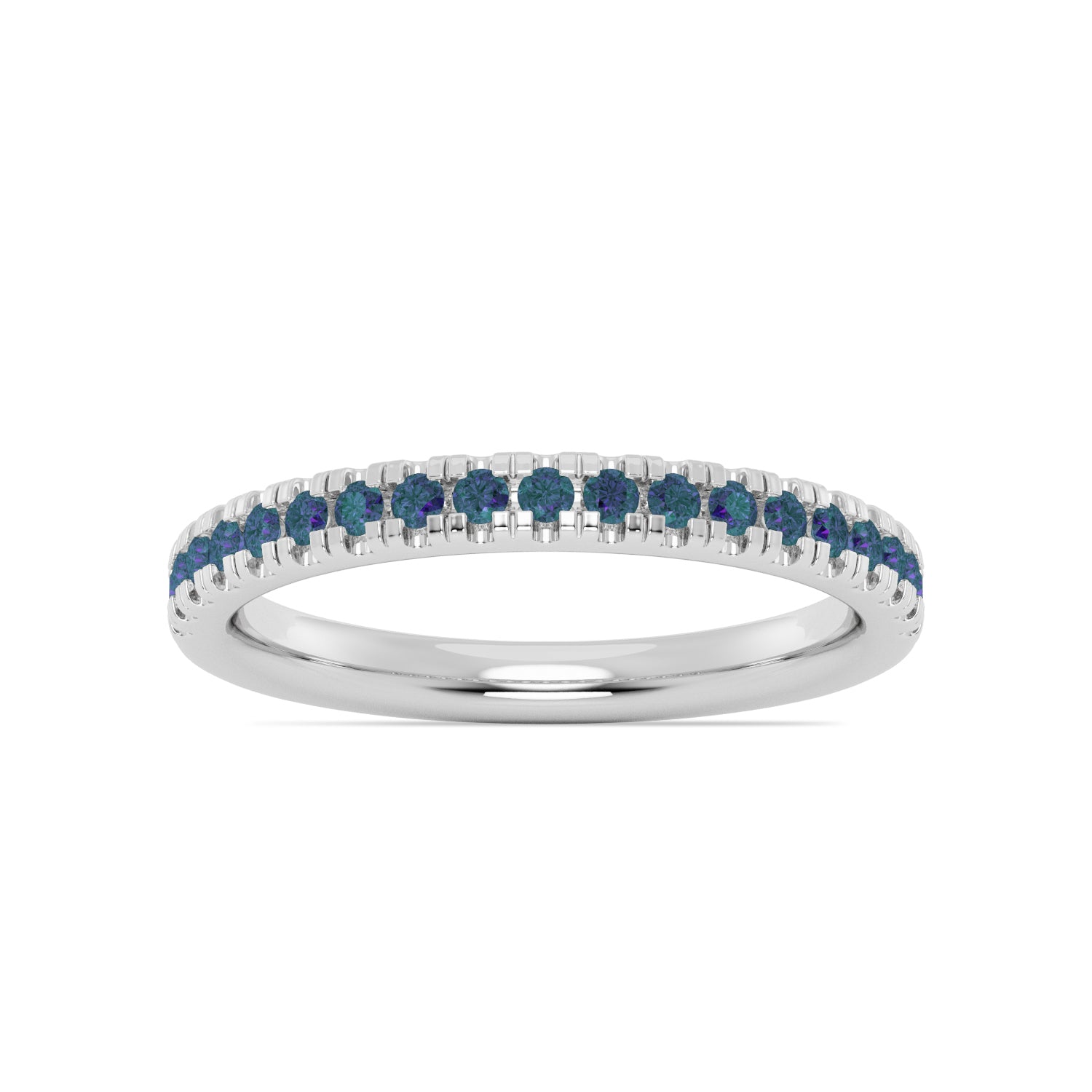 Smyth Jewelers Stackable Alexandrite Pavé Ring for Women