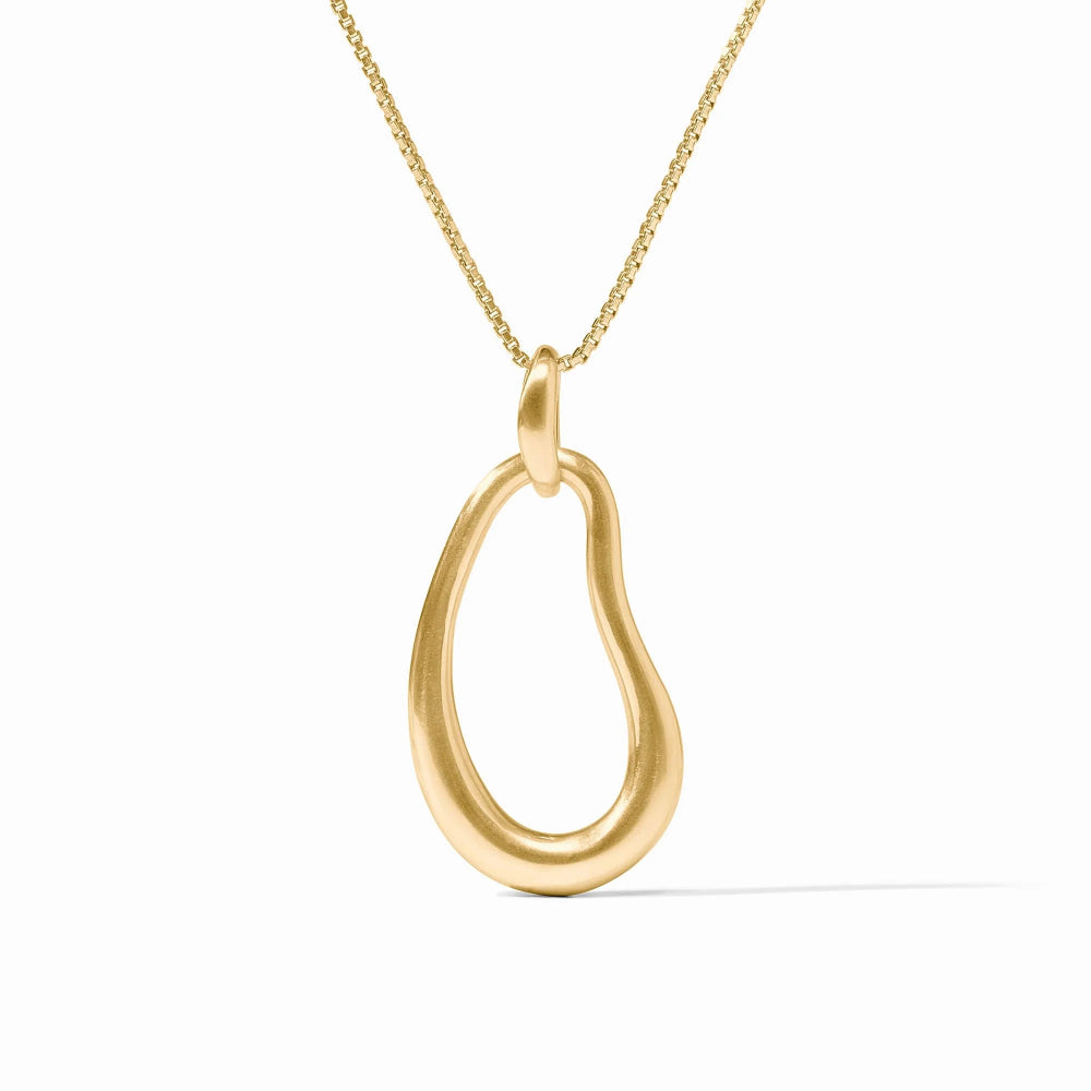 Julie Vos Stylish Wave Design Pendant Necklace for Women