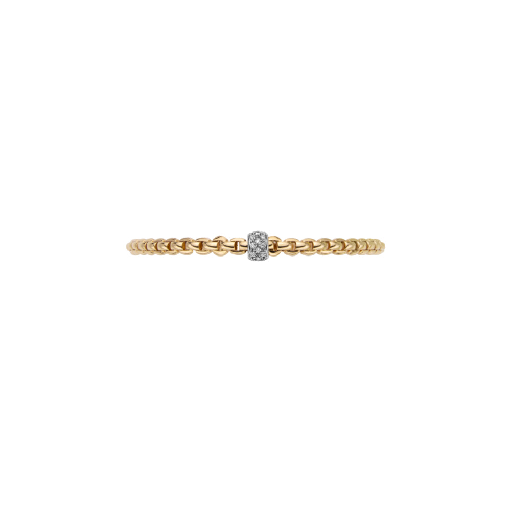 18k Fope Eka Collection Diamond Pavé Flexible Bracelet