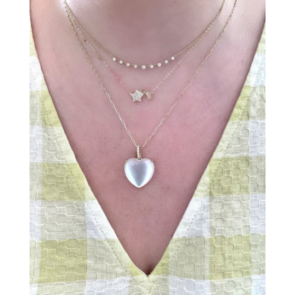 Rachel Reid 14k Gold Graduating Mini Diamond Layering Necklace for Fashionable Layering