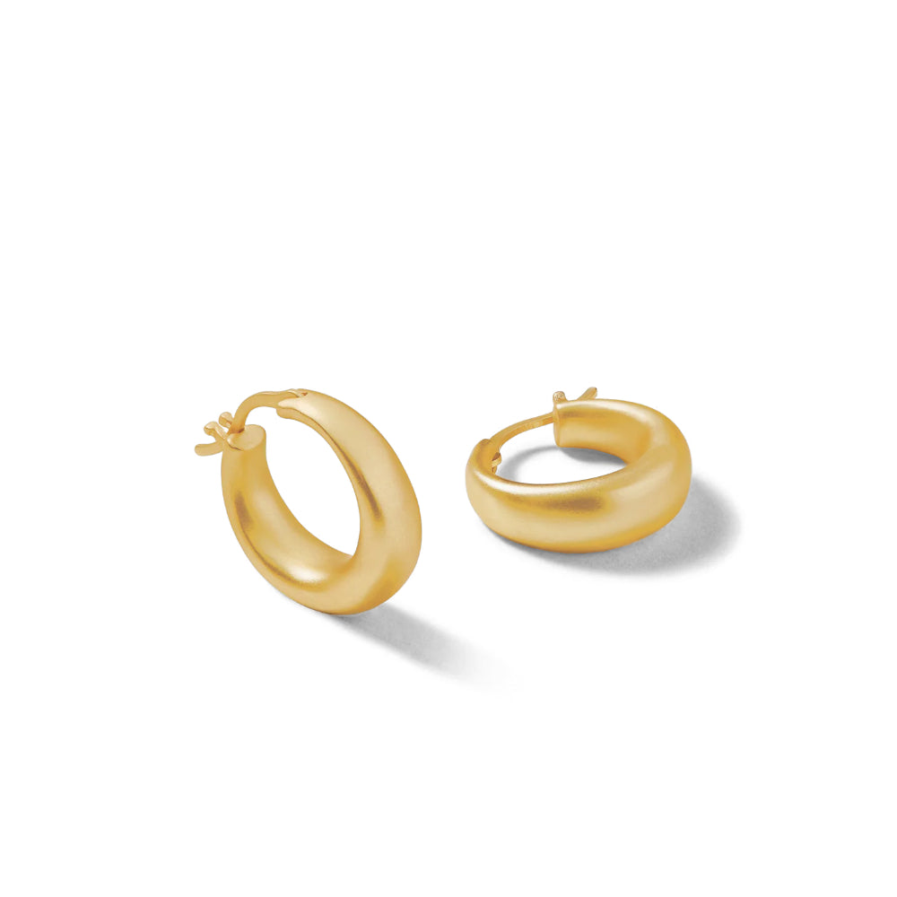 Stylish 18kt Matte Gold Plated Modern Balloon-Shaped Hoop Earrings for Fashion Lovers