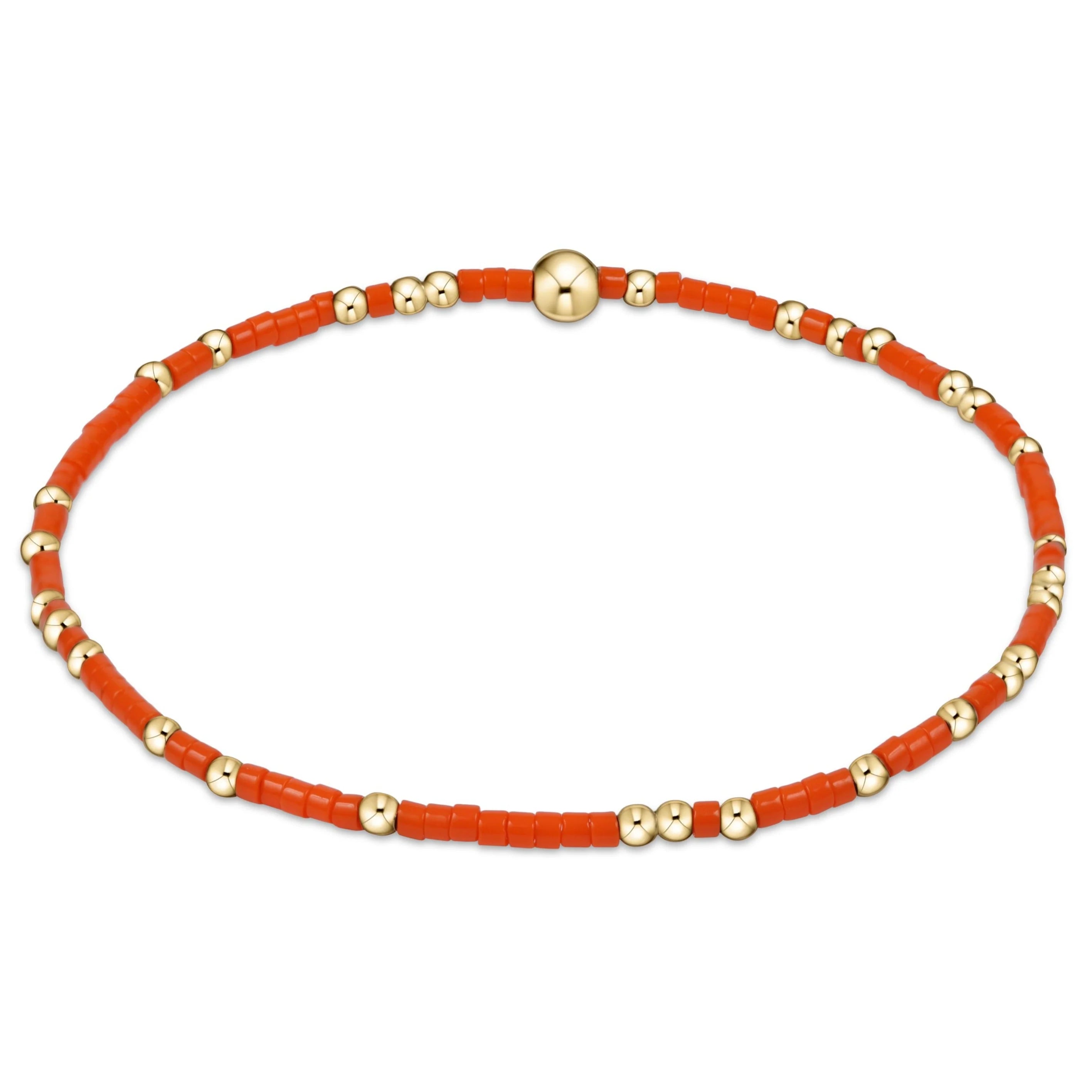 enewton 5.5-inch egirl Style Gameday Bracelet - Solid Unwritten Hope Design with 14kt Gold-Filled Beads