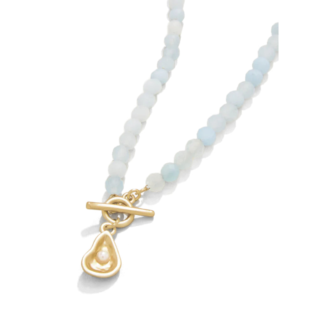 17-Inch Spartina Calm Waters Necklace with 18kt Matte Gold Plating
