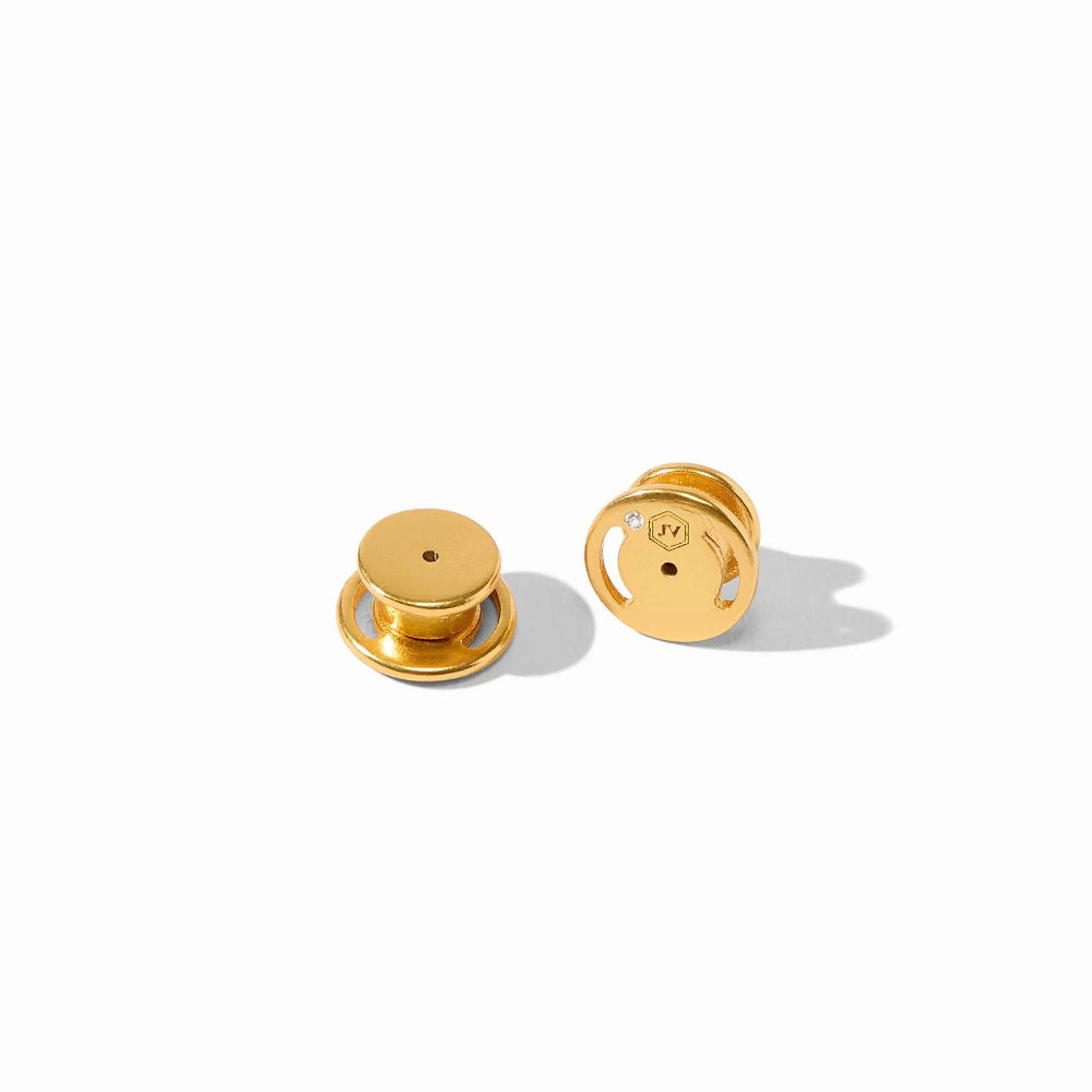 Julie Vos Golden Bamboo-Inspired Doorknocker Style Earrings for Women