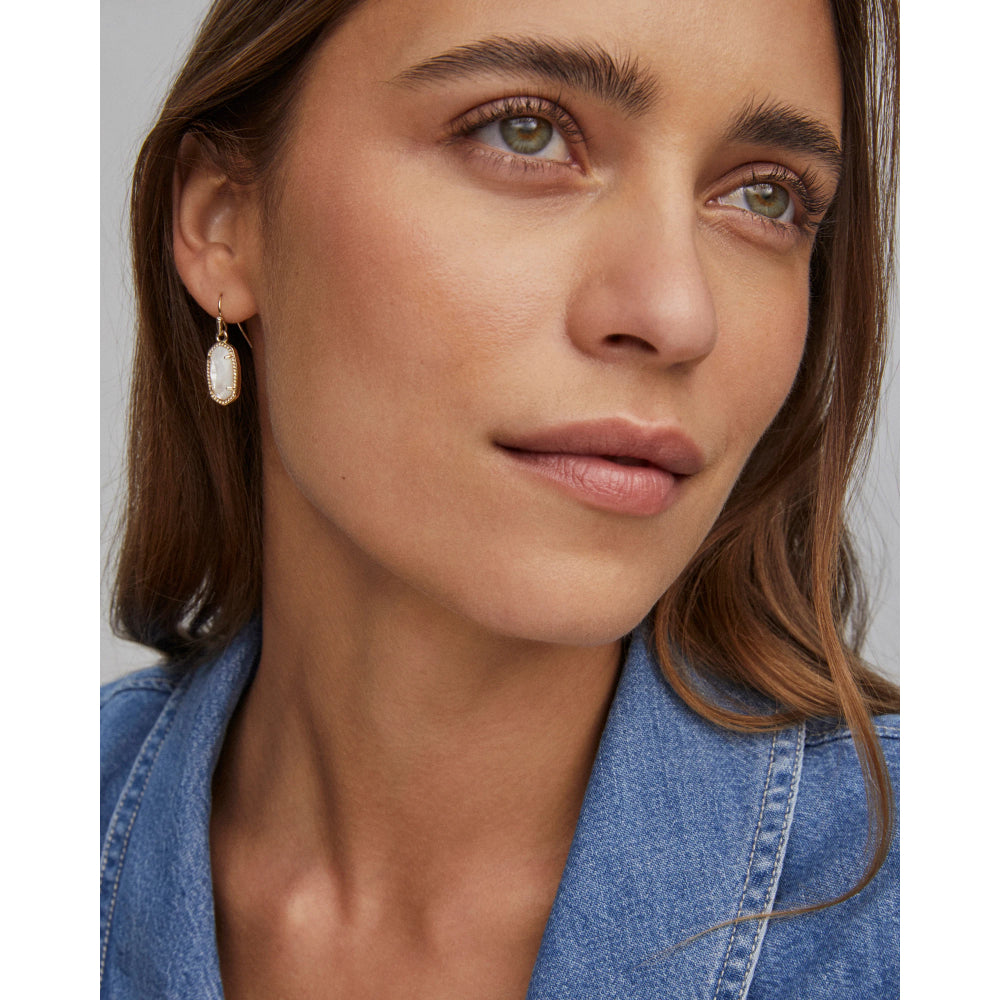 Stylish Kendra Scott 14k Yellow Gold Over Brass Lee Drop Earrings for Daily Wear