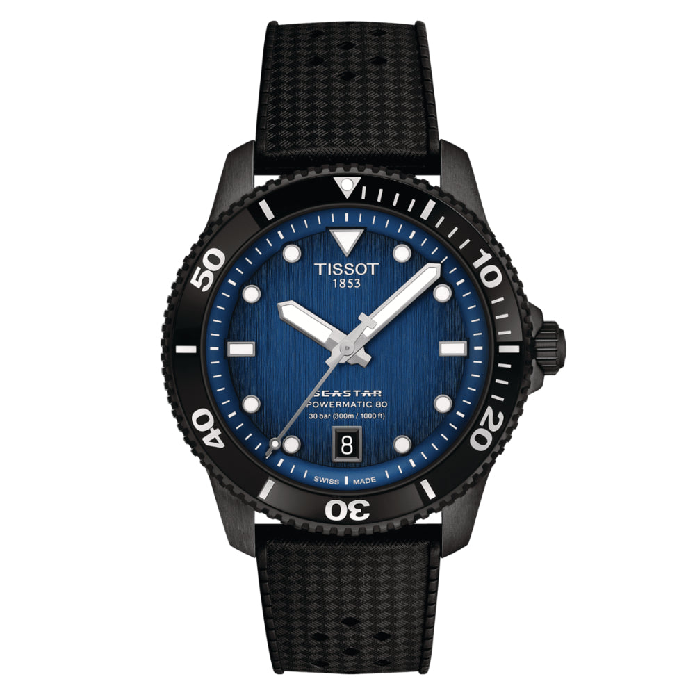 Tissot 40mm Seastar 1000 Automatic Watch with Powermatic 80 Movement - A Stylish and Functional Timepiece