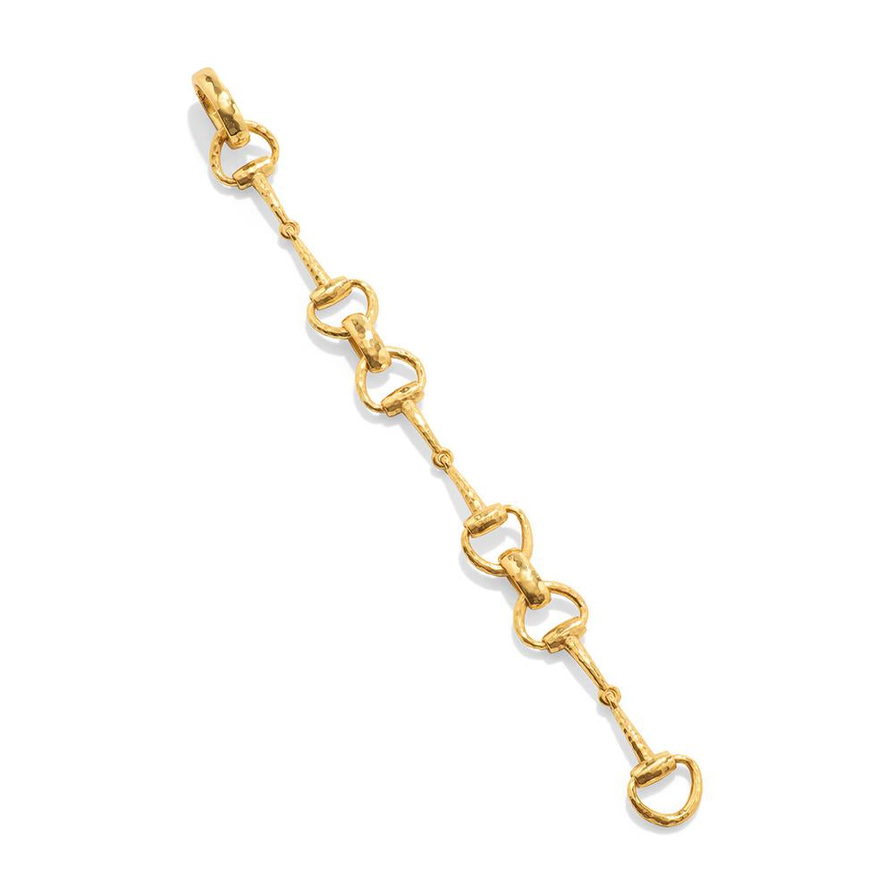 Gorgeous Gold Equestrian Snaffle Bit Chain Bracelet by Capucine De Wulf