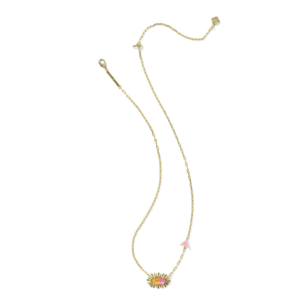 Kendra Scott Gold Elisa Bird Short Pendant Necklace - A Springtime Delight