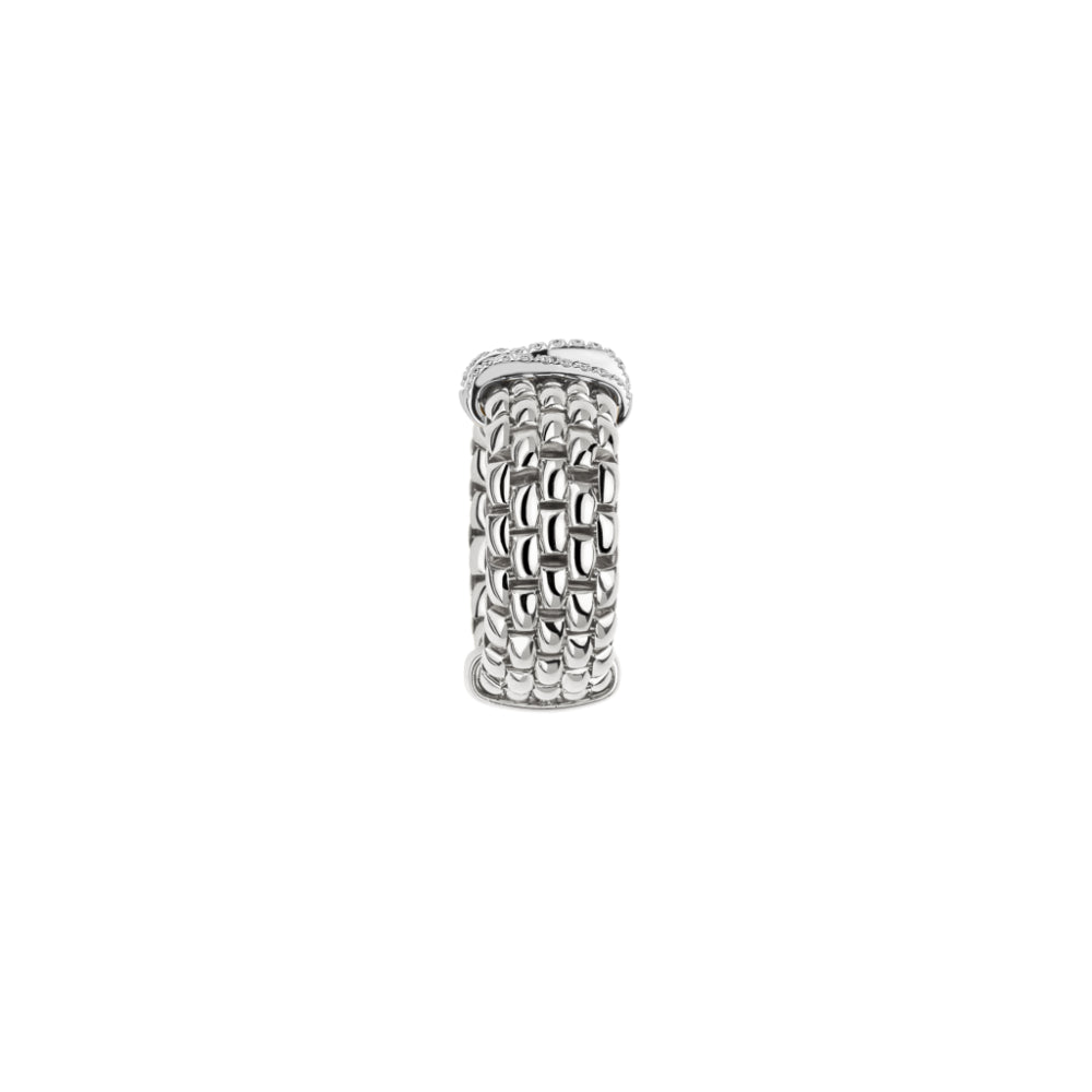 Fope Panorama Collection 18k Gold Flexible Flex'it Diamond Ring for Fashion Lovers