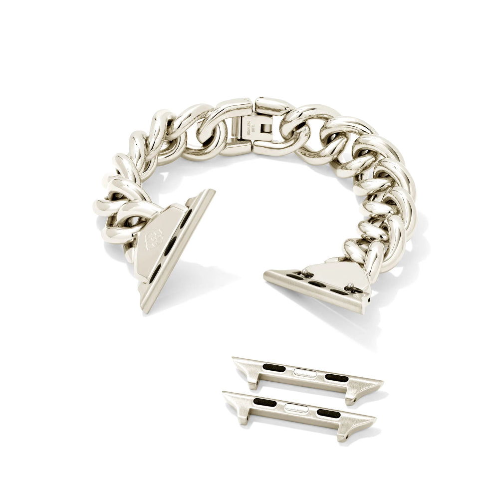 Kendra Scott Gold Tone Stainless Steel Whitley Chain Watch Band - S/M for Apple & Samsung