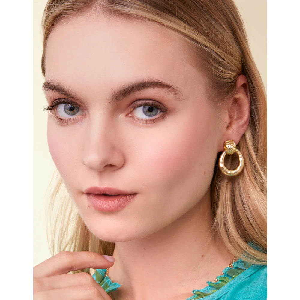 Spartina DeVaul Fashionable Gold-Plated Hoop Earrings for Trendy Look