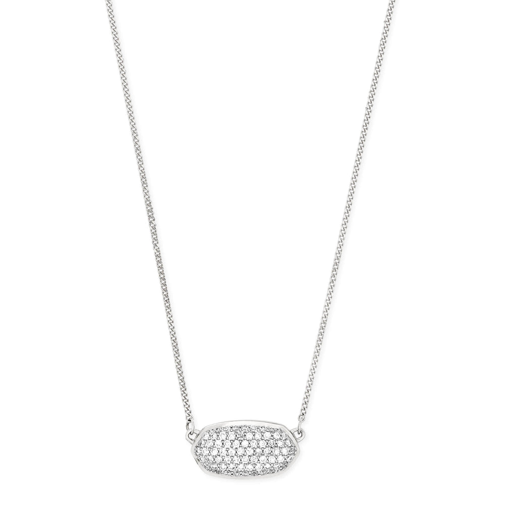 Kendra Scott Elisa 14k Gold Diamond Pendant Necklace with Pave White Diamonds for Timeless Jewelry Statement