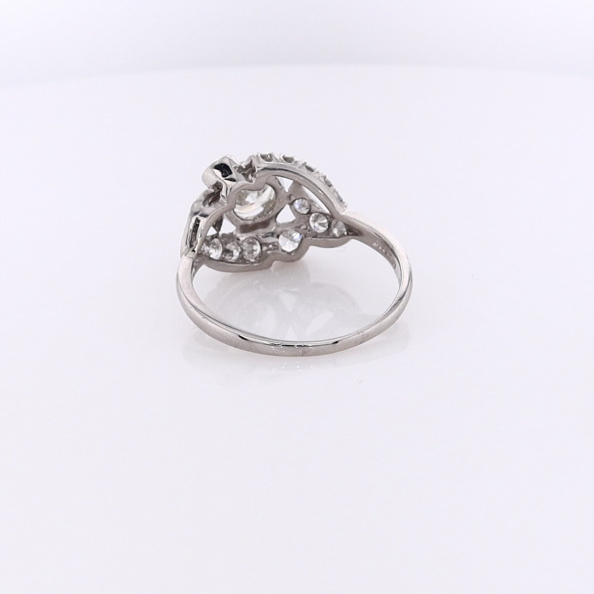 Estate Platinum Diamond Ring with 0.76ct Center Stone