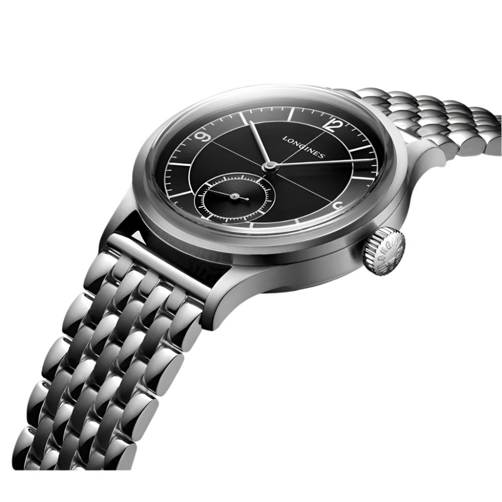 38mm Longines Heritage Classic Sector Dial Automatic Stainless Steel Watch
