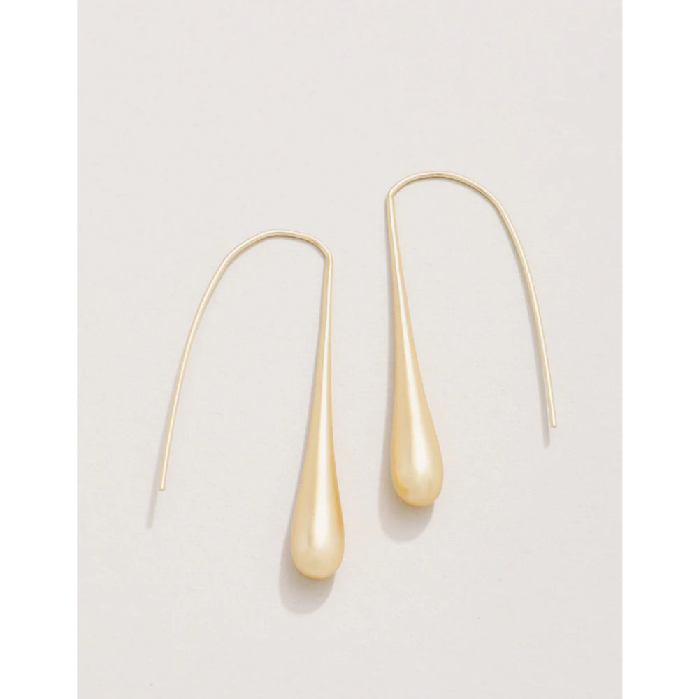 Exquisite 18kt Matte Gold Plated Spartina Honey Style Earrings