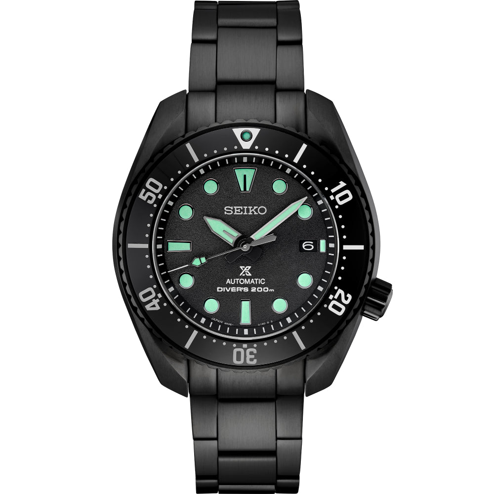 Seiko Prospex Professional Diving Watch Sea The Black Series Limited Edition Timepiece
