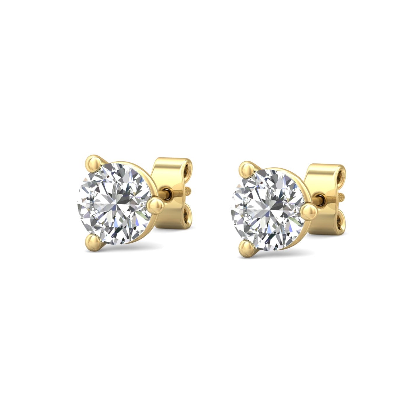 Smyth 18k Gold and Diamond Classic Stud Earrings - Exquisite Jewelry Pieces