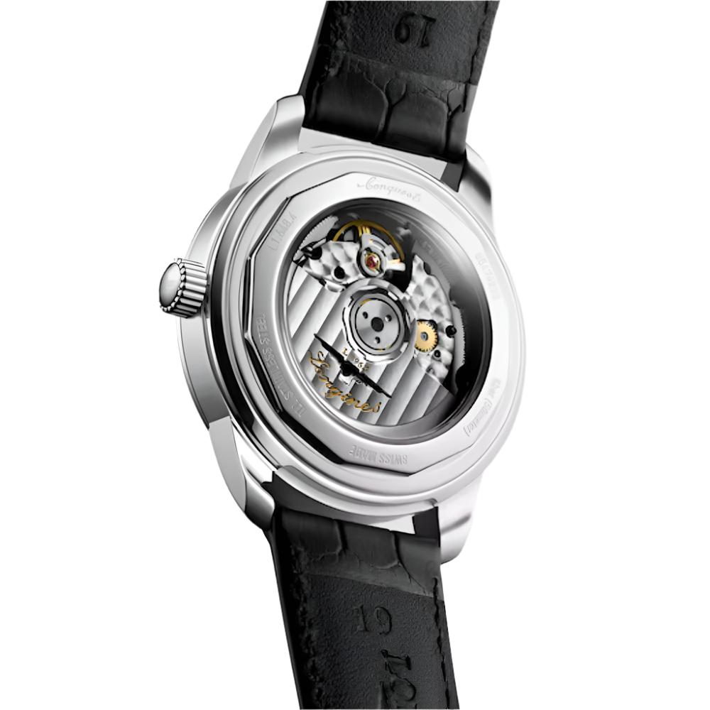Longines Conquest Heritage Automatic Wristwatch with 38mm Case and Central Power Reserve Feature