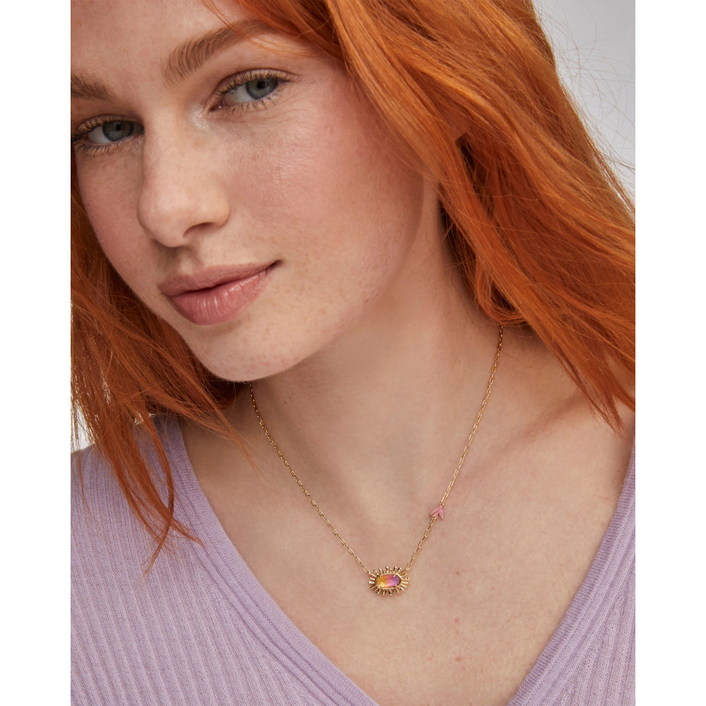 Kendra Scott Gold Elisa Bird Short Pendant Necklace - A Springtime Delight