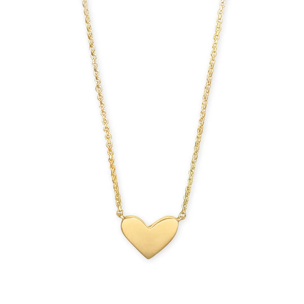 18k Gold Vermeil Kendra Scott Ari Heart Short Pendant Necklace