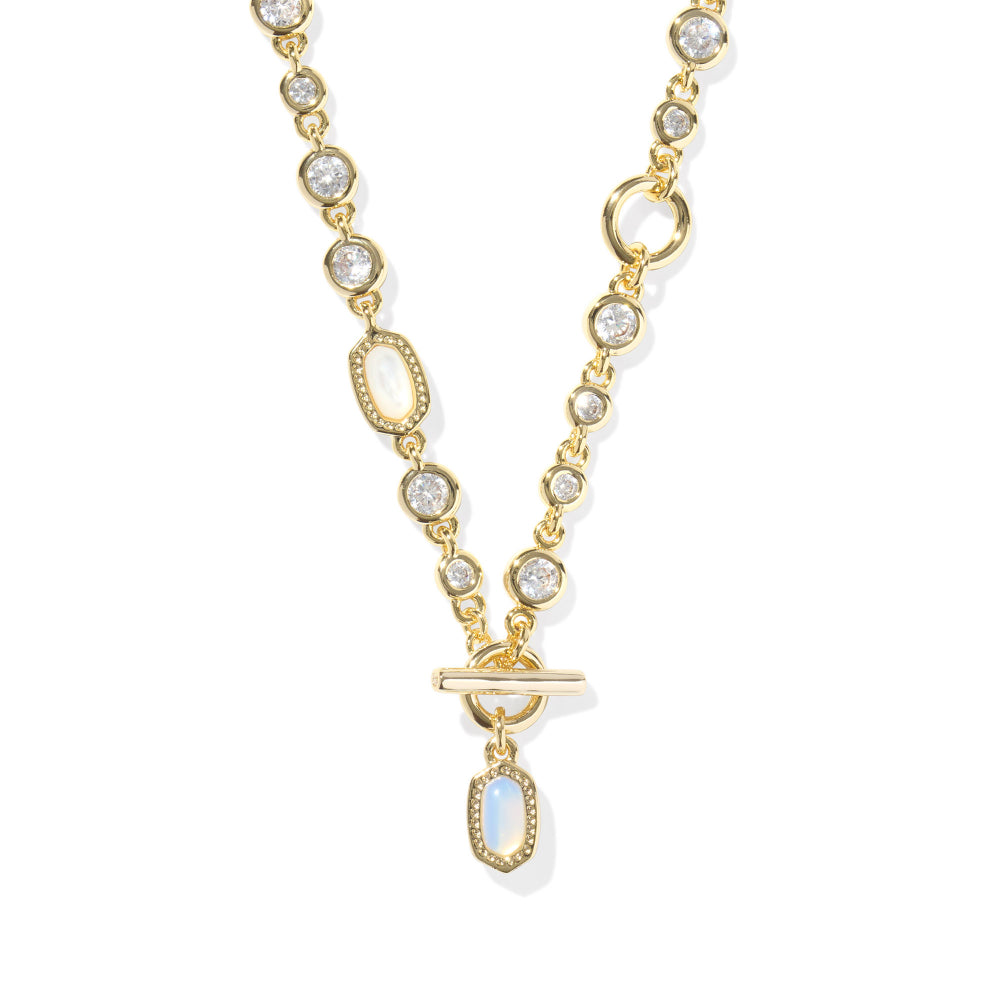 Kendra Scott Mini Elisa & Abbie Gold Strand Necklace - Delicate and Glamorous