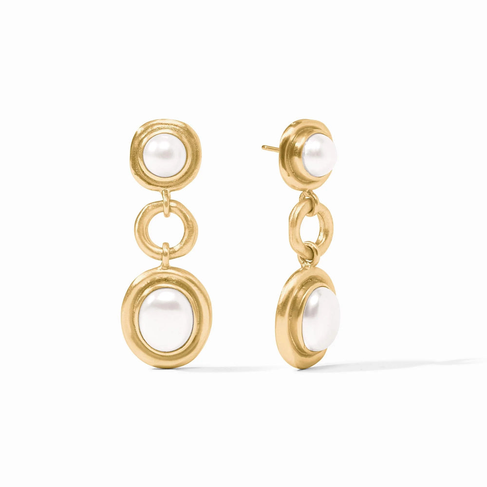 Julie Vos Fashionable Wave Tiered Earrings for Women