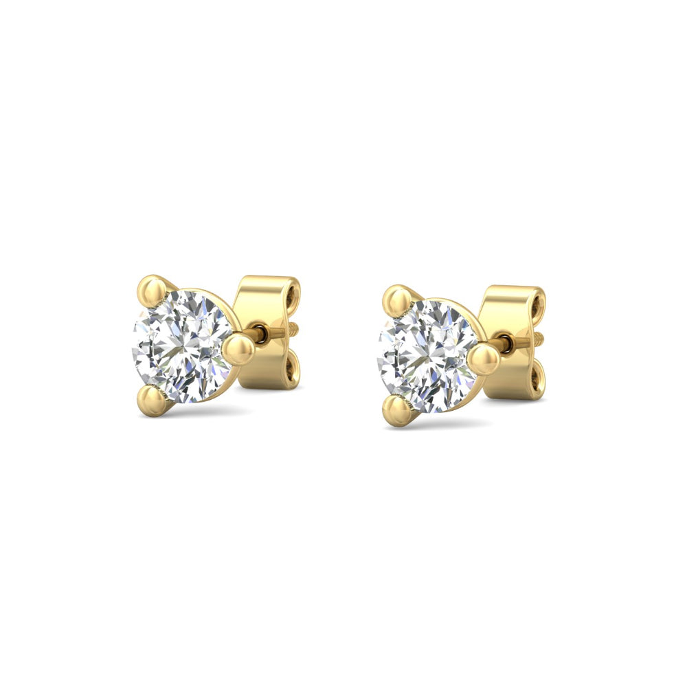 Smyth 18k Gold and Diamond Classic Stud Earrings - Exquisite Jewelry Pieces