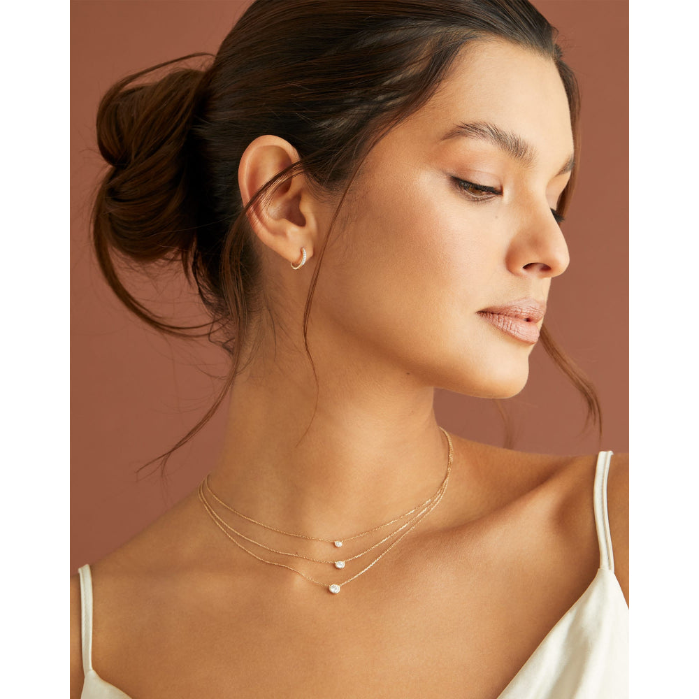 Kendra Scott 14k Gold Audrey Pendant Necklace with .15ct White Diamond