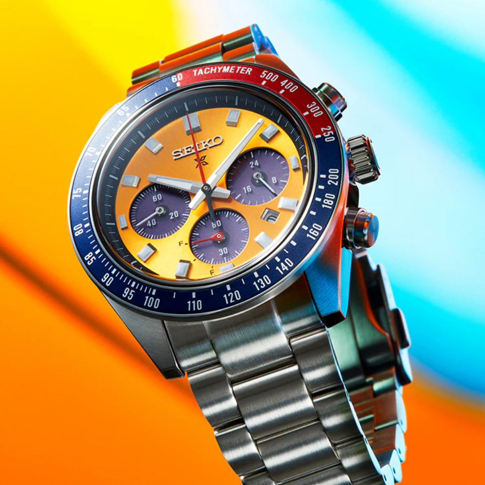 Seiko Prospex Solar Chronograph Pogue Speedtimer Watch - Inspired by Space Mission