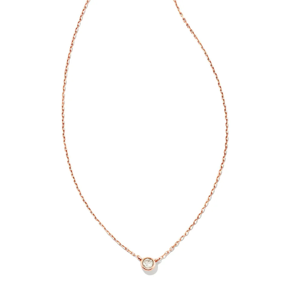 Kendra Scott's Exquisite Audrey 14k Gold Pendant Necklace Adorned with .07ct White Diamond - A Timeless Jewelry Piece