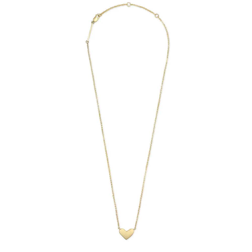 18k Gold Vermeil Kendra Scott Ari Heart Short Pendant Necklace