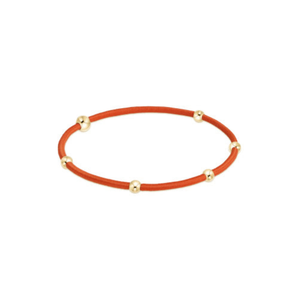 enewton Essential Fashionable Hair Accessory - Vibrant Bright Orange Bracelet