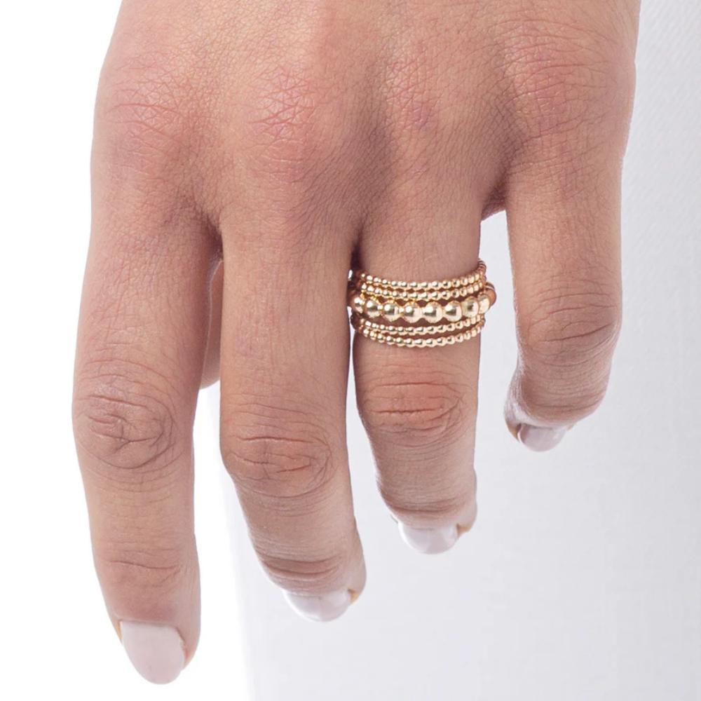enewton 14kt Gold-Filled 3mm Classic Beaded Ring - Size 7