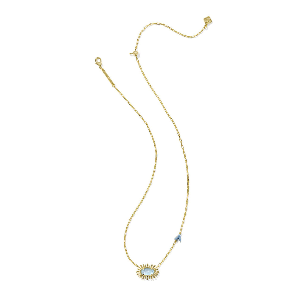 Kendra Scott Gold Elisa Bird Short Pendant Necklace - A Springtime Delight