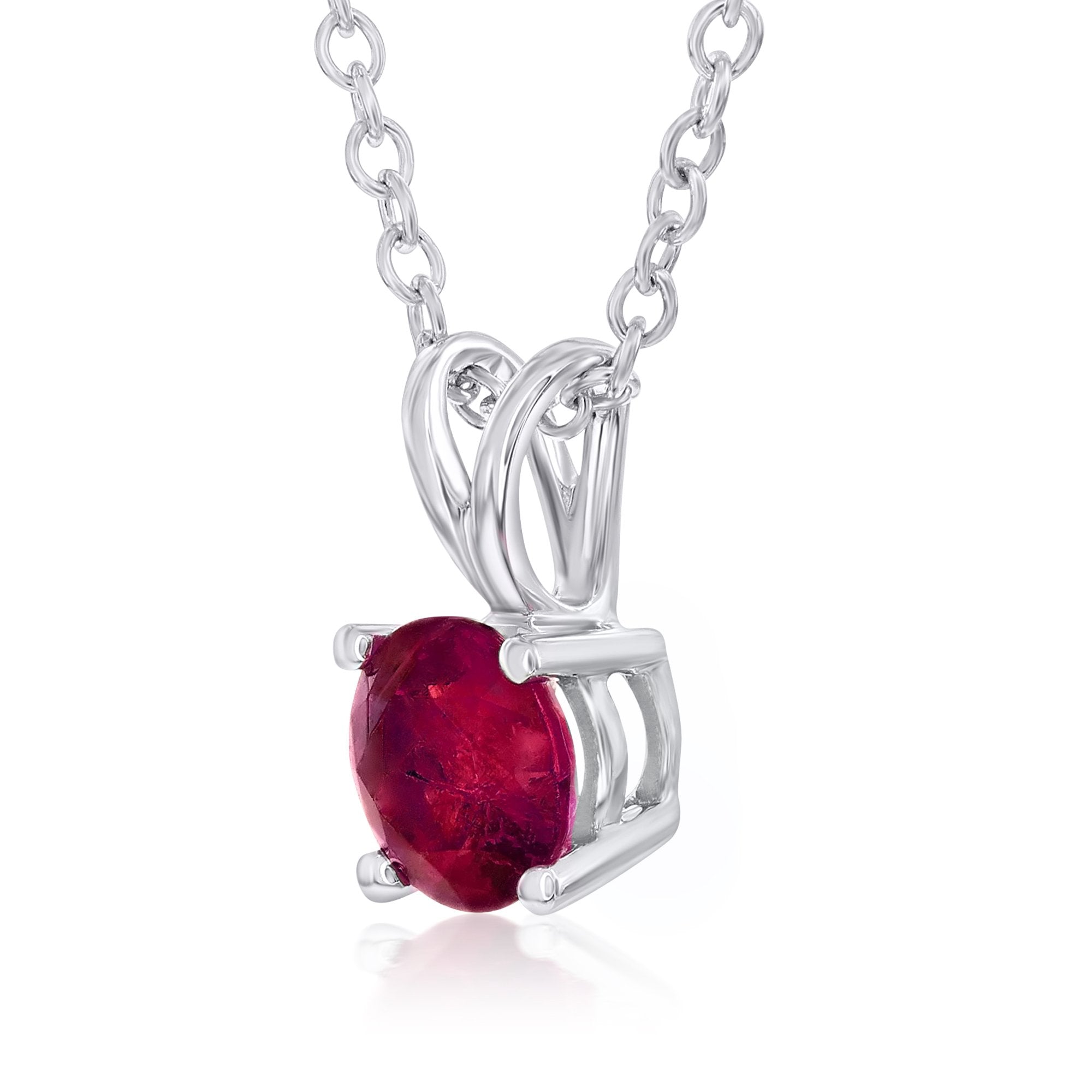 18k Gold Ruby Pendant Necklace by Smyth Jewelers - Elegant Style