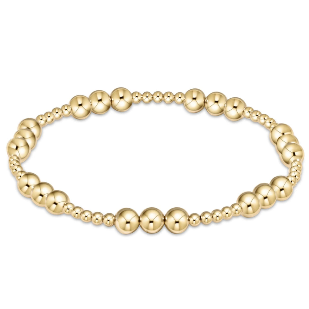 Enewton 5mm Gold 6.25 Classic Bead Bracelet with Joy Pattern