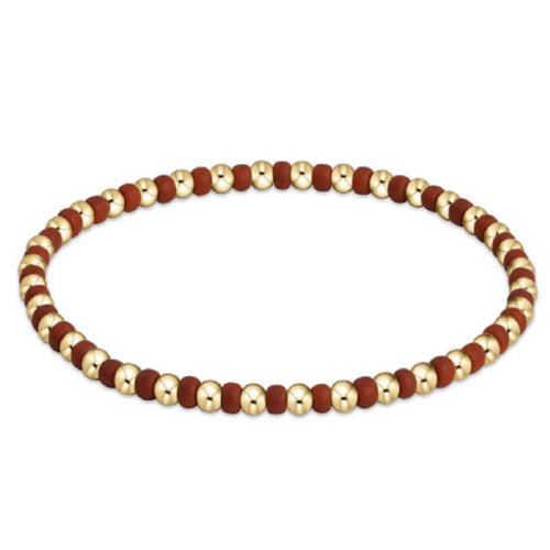 enewton 6.25-Inch Gameday Hope and Gratitude Bracelet in Burnt Orange Color