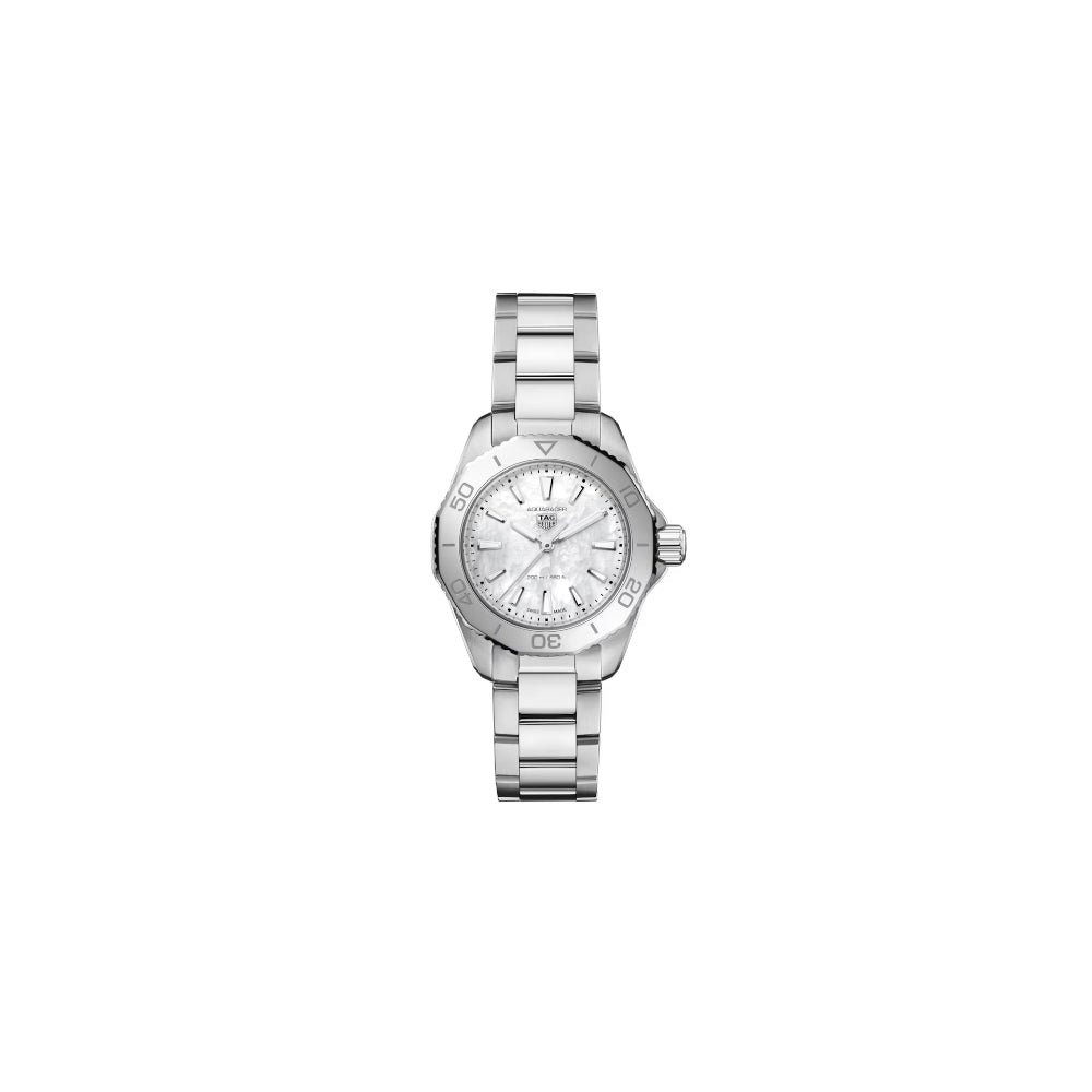 30mm Tag Heuer Aquaracer Professional 200 Quartz Watch with Mother-of-Pearl Dial