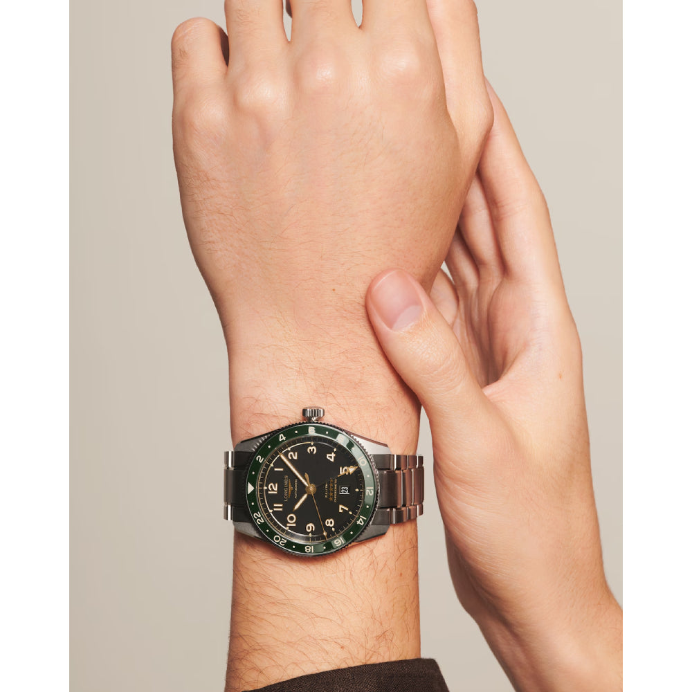 Longines Automatic Spirit Zulu Time Watch with 42mm Case