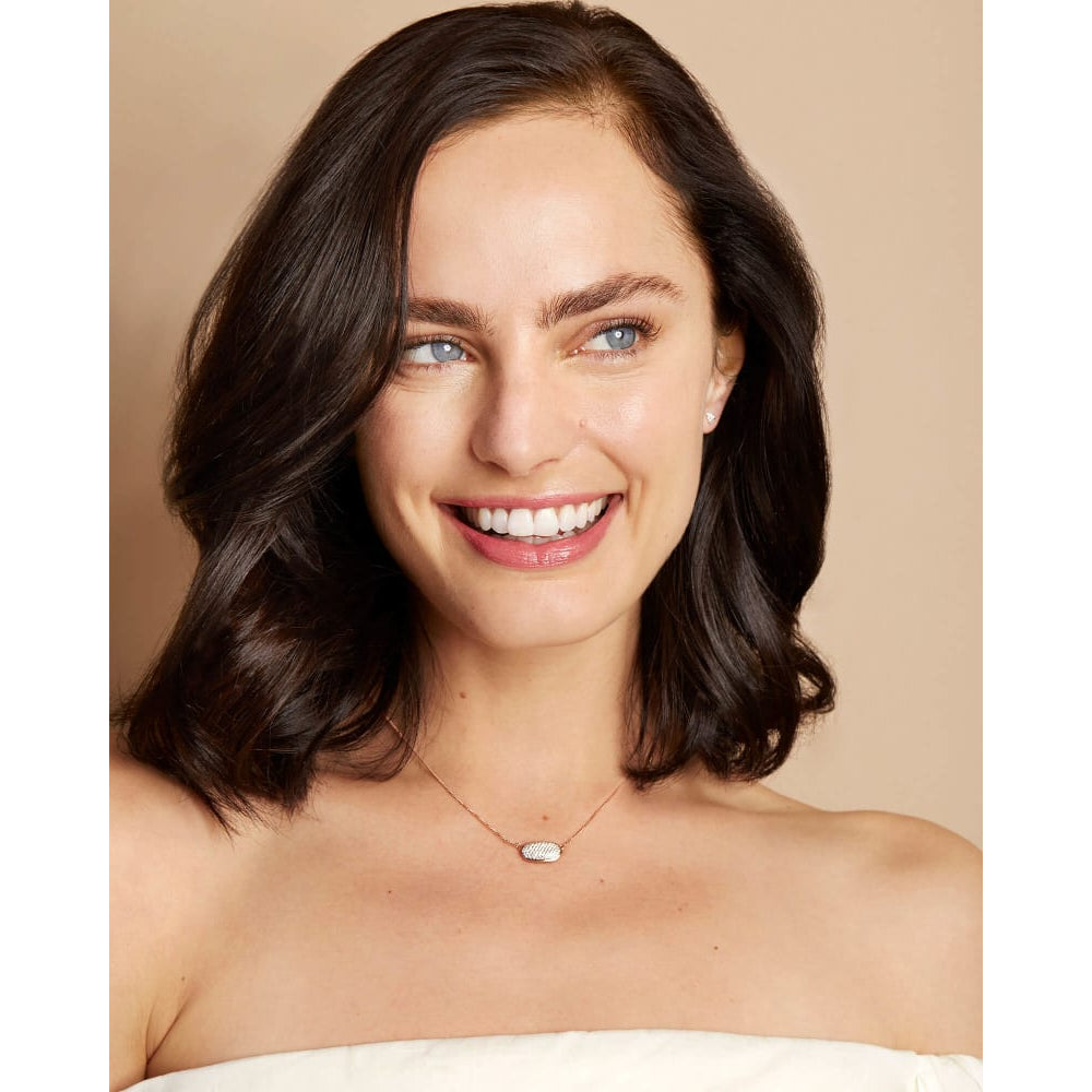 Kendra Scott Elisa 14k Gold Diamond Pendant Necklace with Pave White Diamonds for Timeless Jewelry Statement