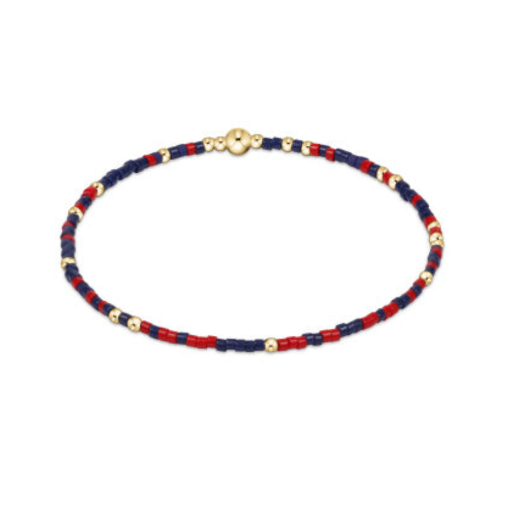 Egirl's 5.5-inch Matte Navy and Bright Red Gameday Unwritten Ennewton Bracelet