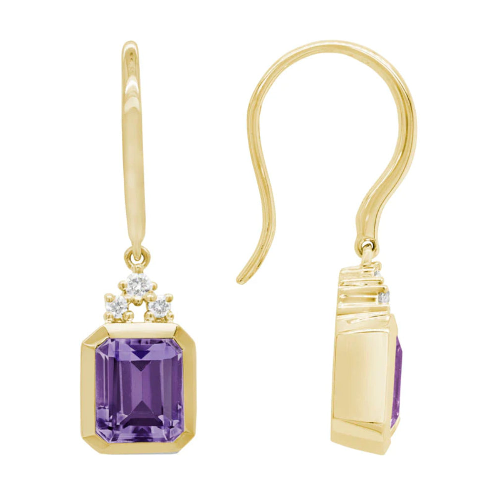 Exquisite 14k Gold Gemstone Stud Earrings for Women's Fashion